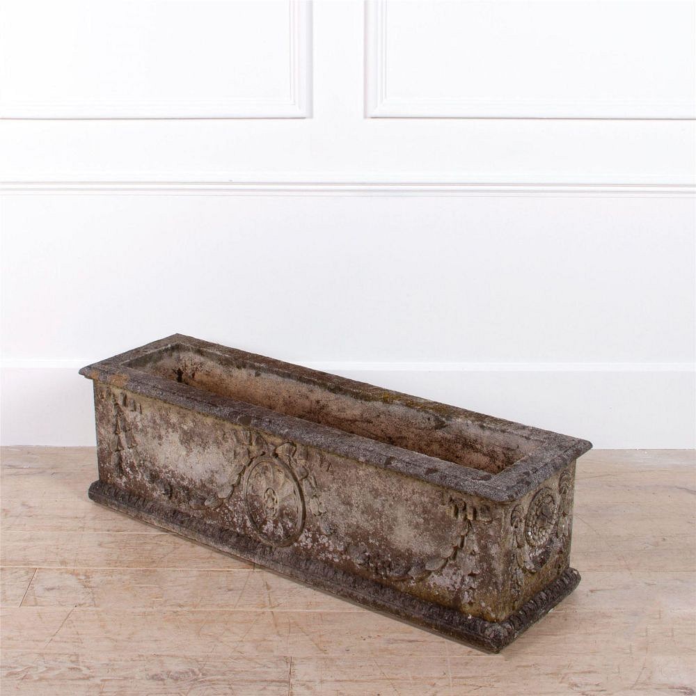 Large Classical Weathered Stone Planter GA0961991