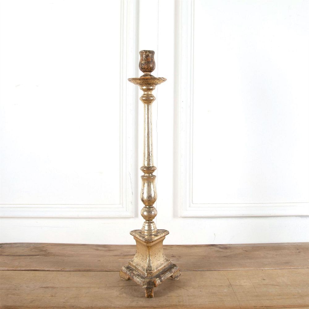 19th Century Silver Gilt Candlestick DA9161311