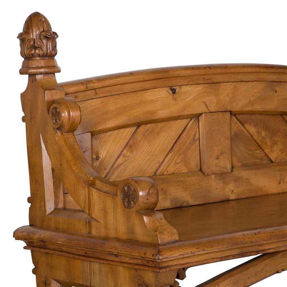 Pair of Gothic Hall Benches SB036468