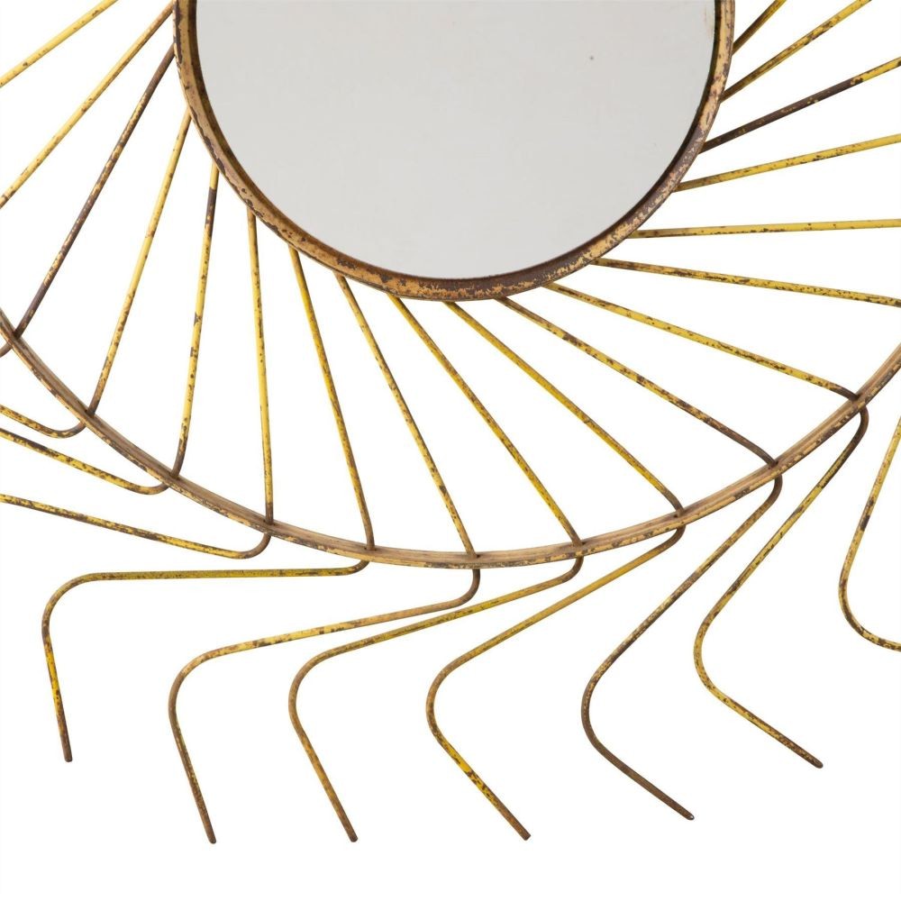 Pair of Large Sunburst Mirrors MI1558240