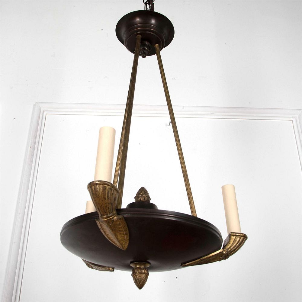 Empire Style 1920s Three Light Chandelier LC2162113