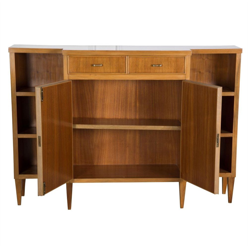 Pair of 20th Century Walnut Bookcases BK5258203
