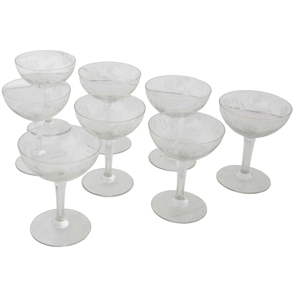 10 Vintage Champagne Glasses DA1512784