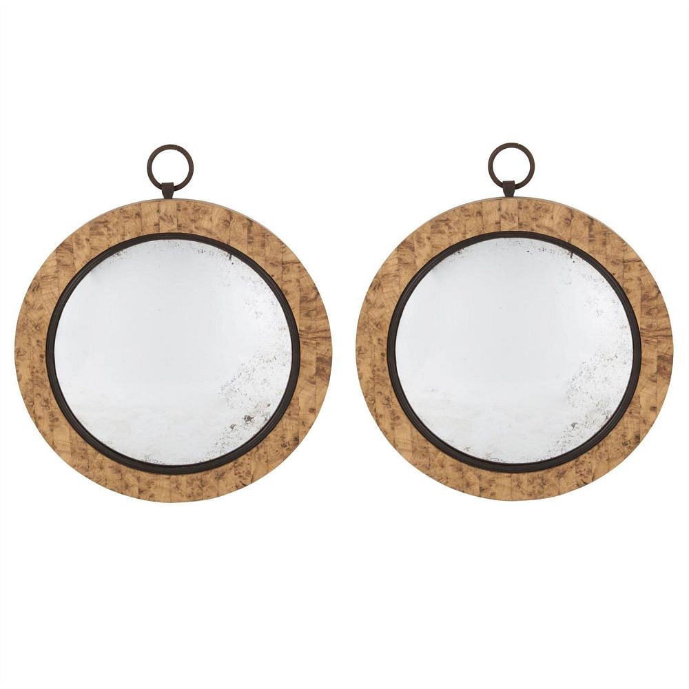 Pollard Oak Convex Mirrors MI107124