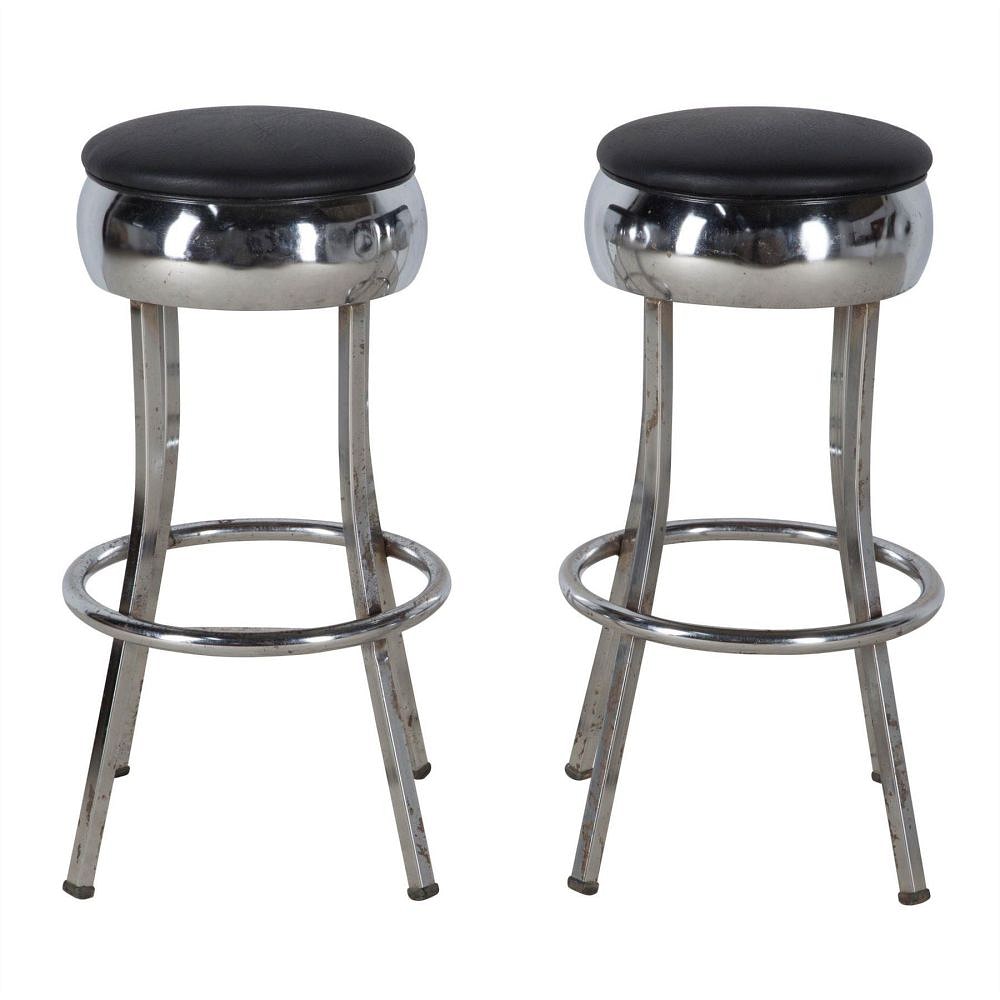 Pair of American Diner Bar Stools ST356661