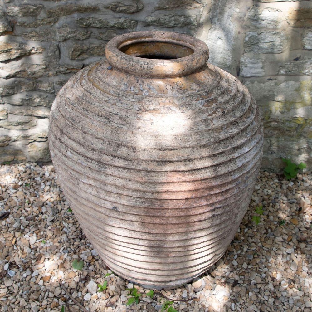 Ribbed Spanish Terracotta Olive Oil Jar GA0161495