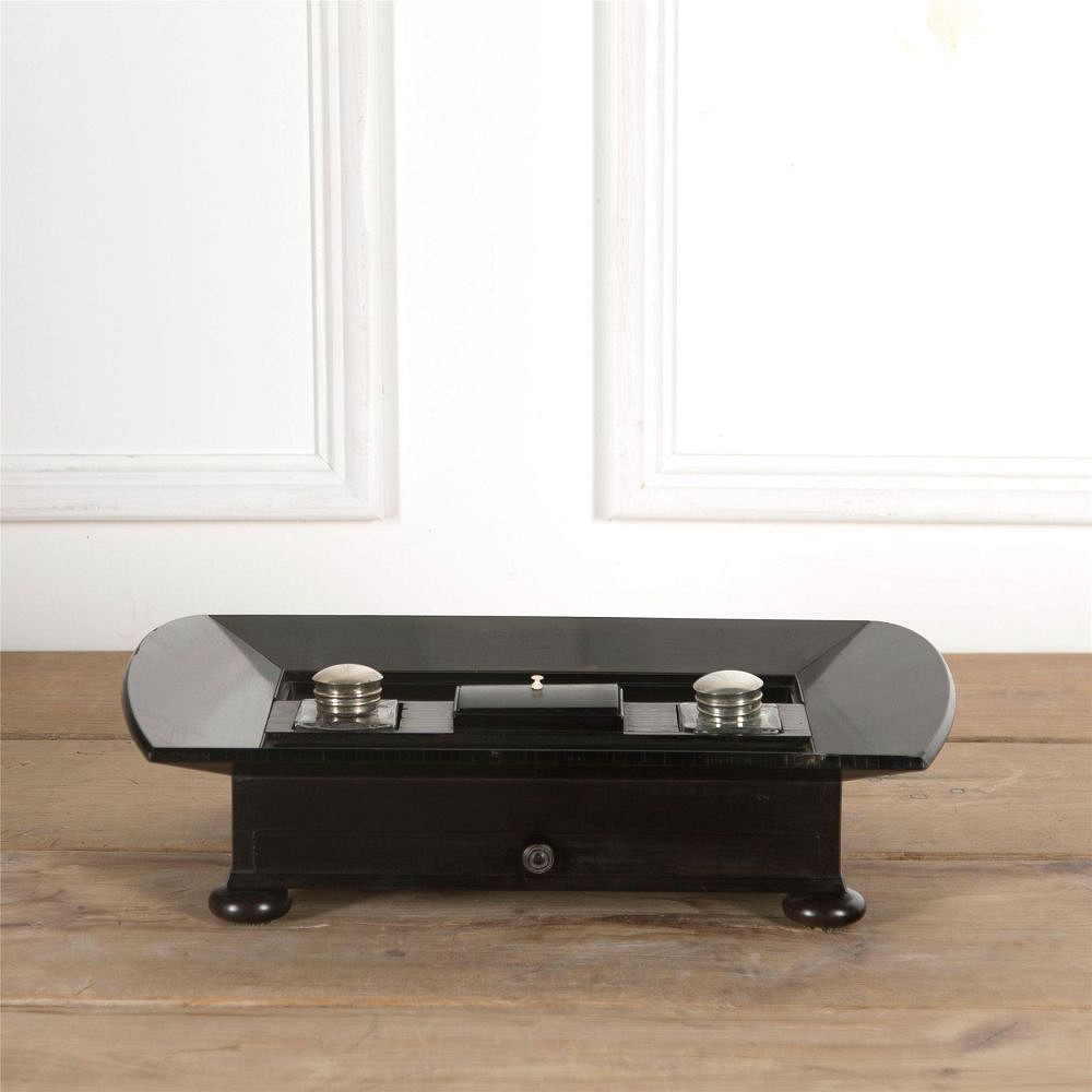 Regency Ebony Anglo Indian Ink Stand DA0362643