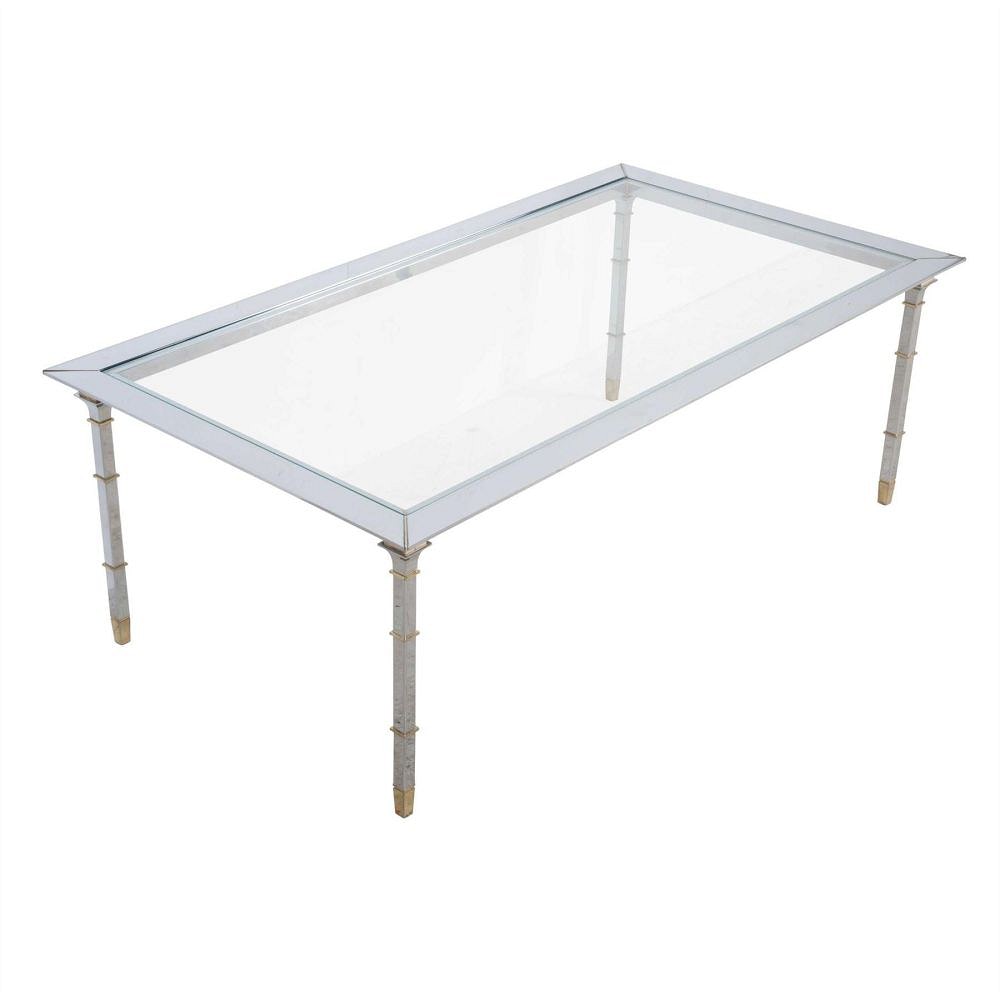 Chrome and Gilded Metal Table TC3012187