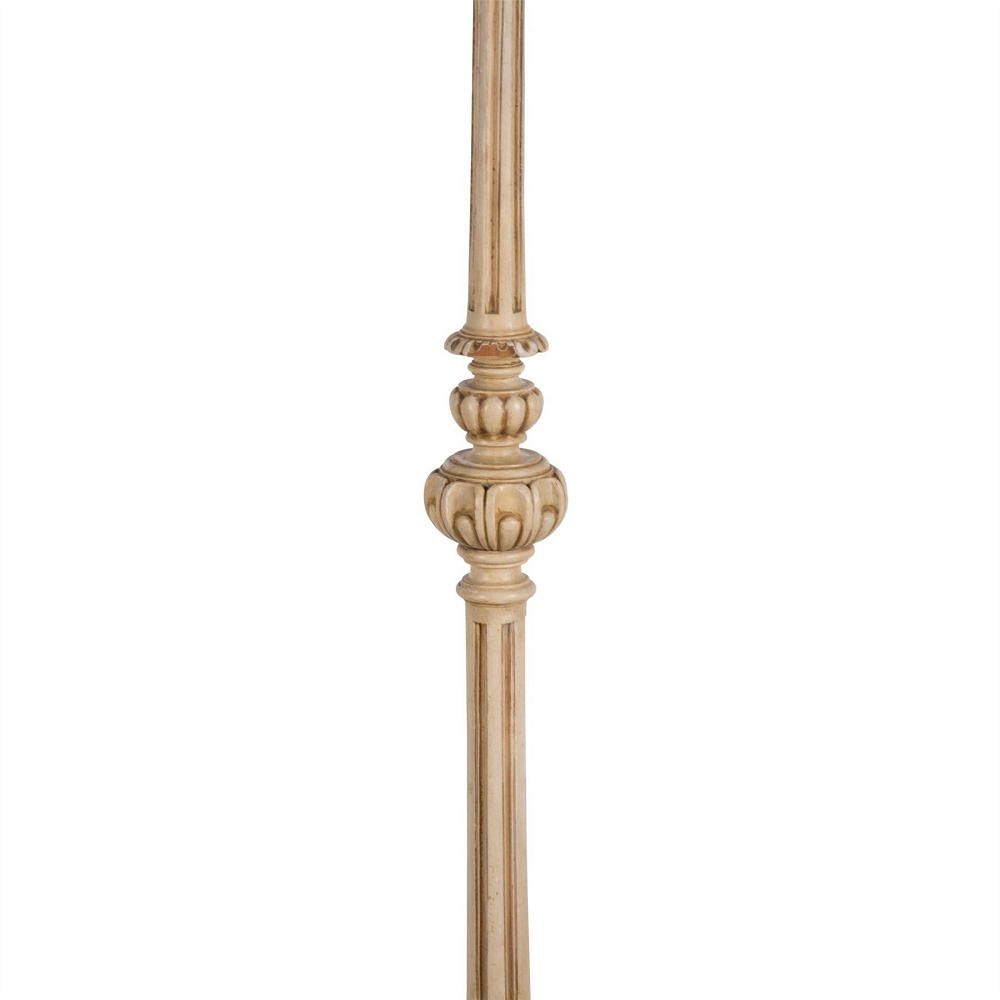 Italian Carved And Painted Floor Lamp and Shade LF5858428