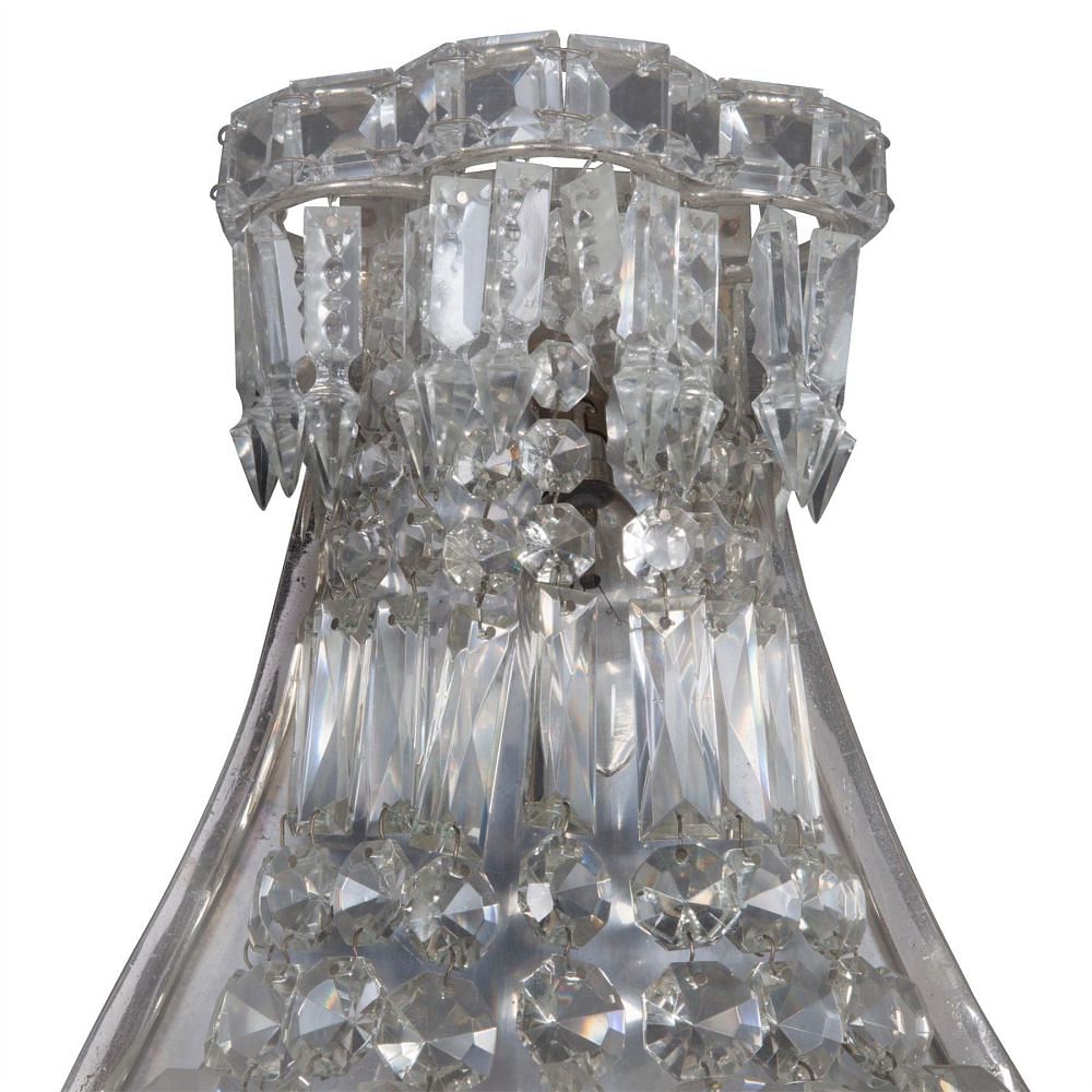 Pair of Crystal Wall Lights c.1930 LW213473