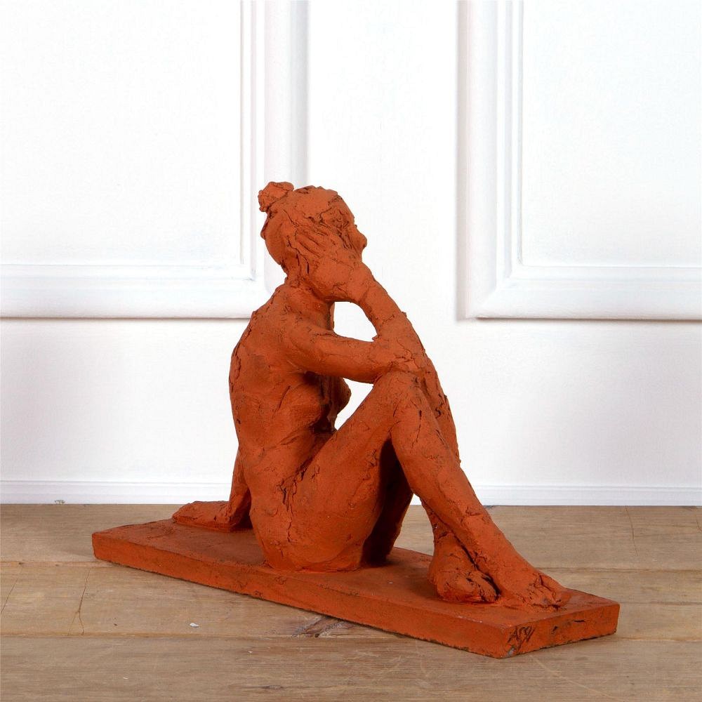 Seated Female Nude Sculpture DA0961998