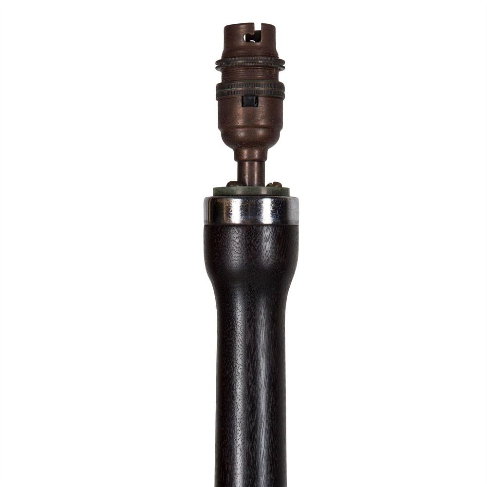 Mahogany and Chrome Art Deco Lamp LC215380