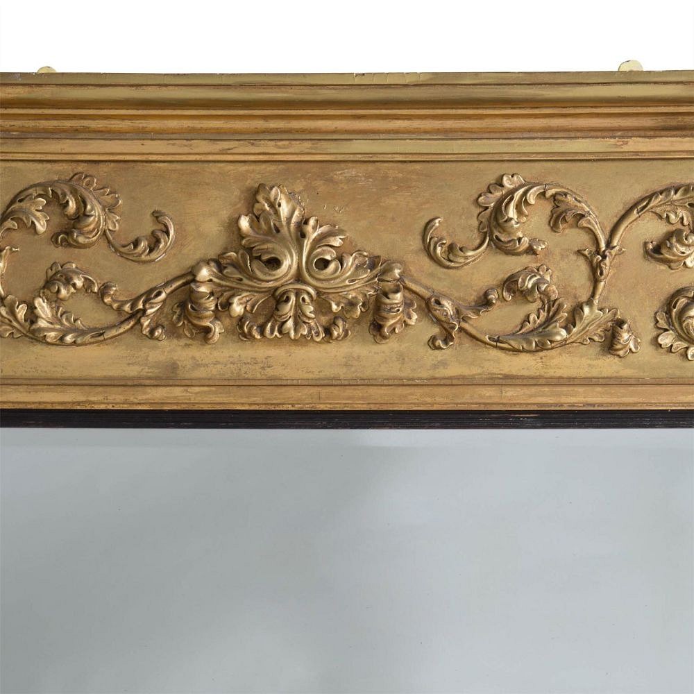 19th Century Gilt Overmantle Mirror MI036480