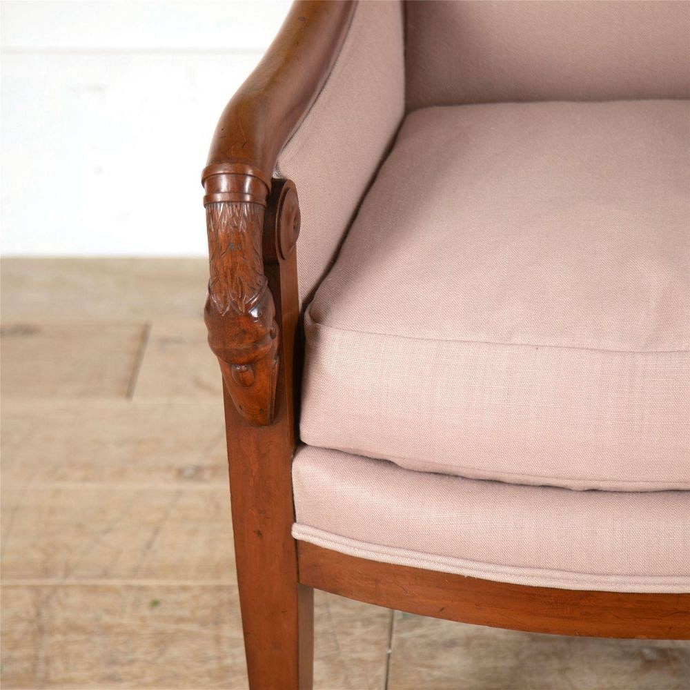 Pair of French Fruitwood Bergere Armchairs CH397387