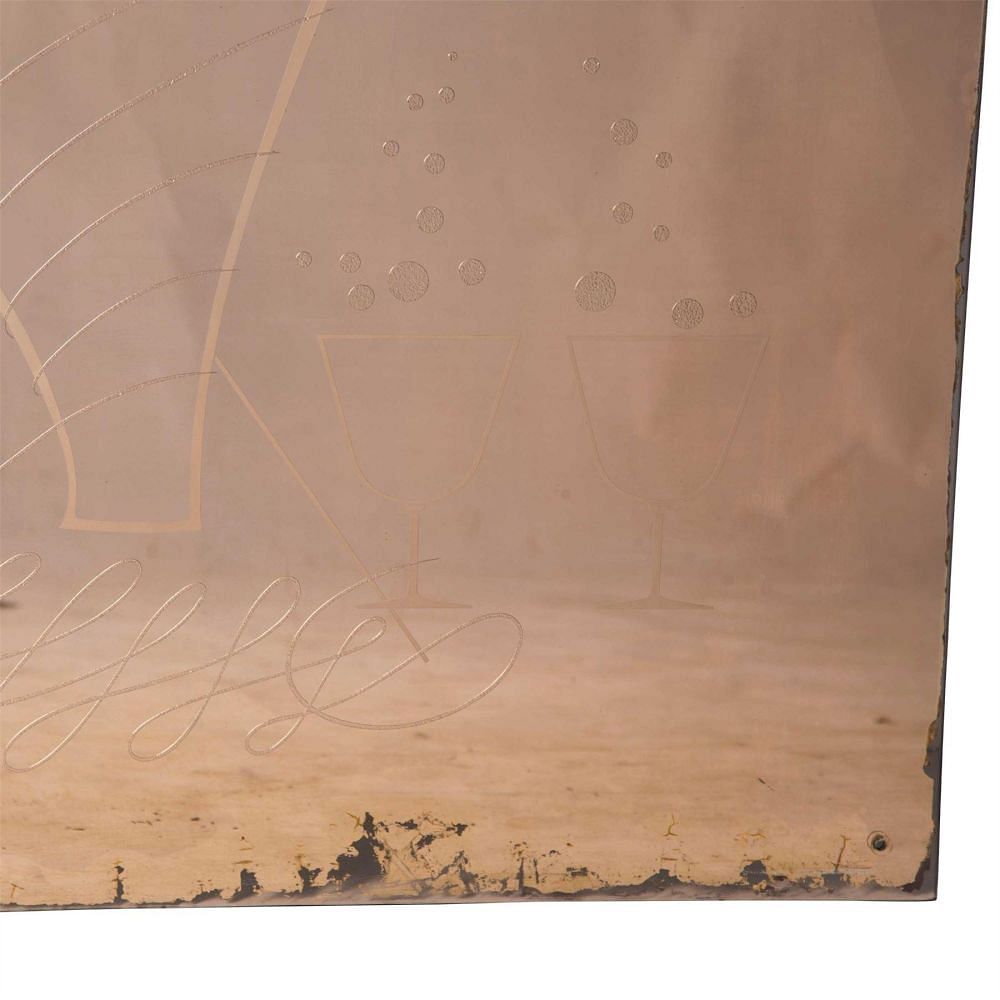 1930s Rose Smoked Mirror MI5355980