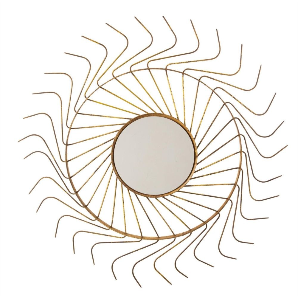 Pair of Large Sunburst Mirrors MI1558240