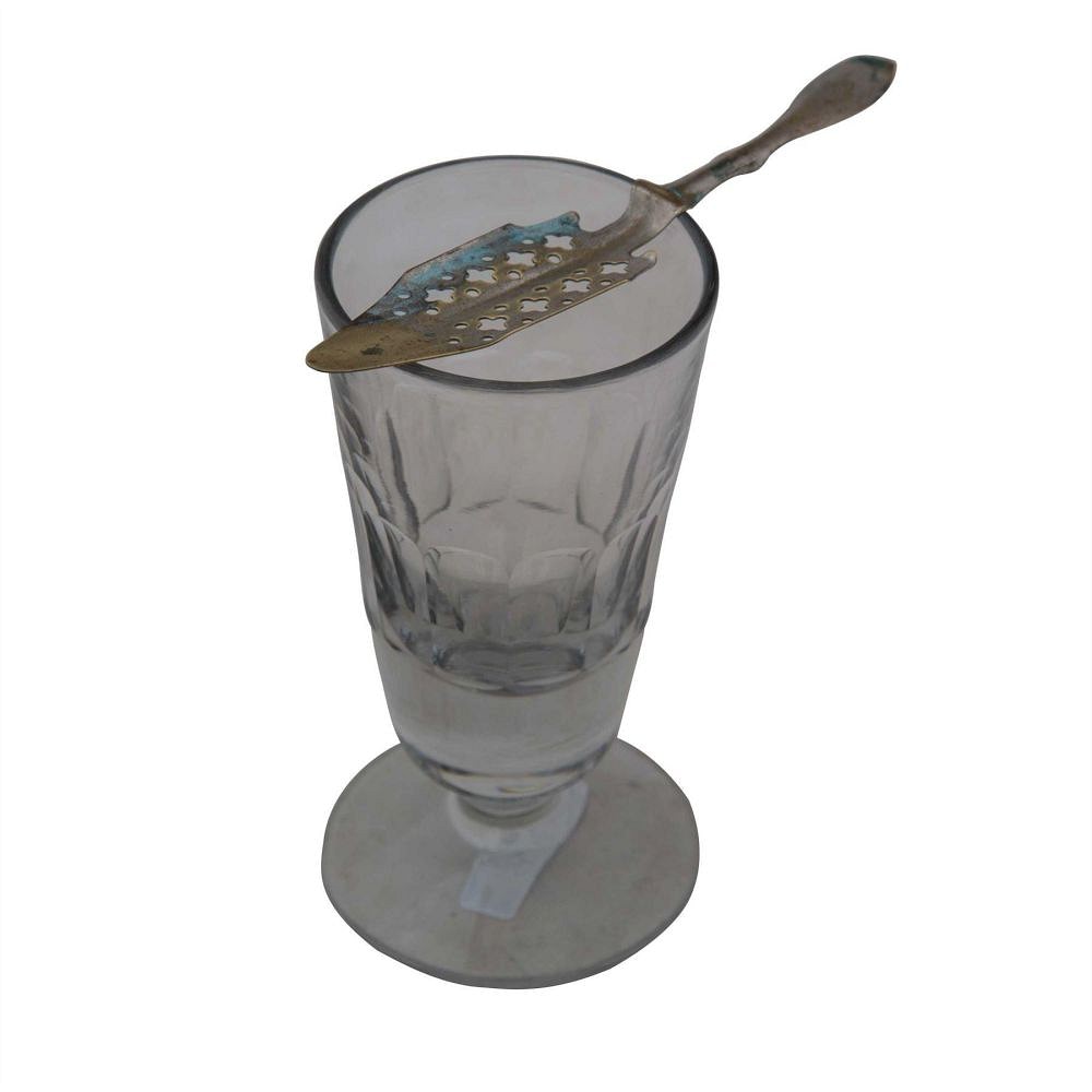 French Absinthe Glass and Spoon DA4454951