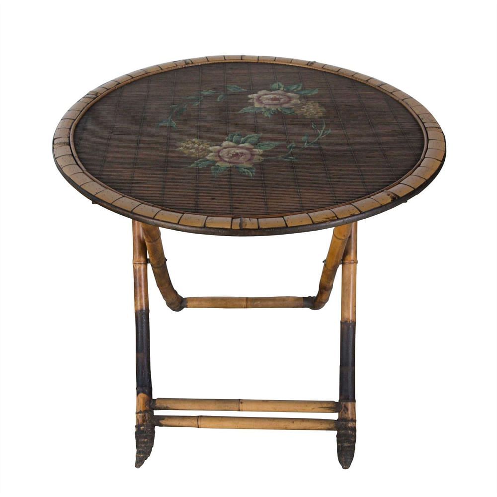 Decorative Folding Bamboo Gueridon TC1556253