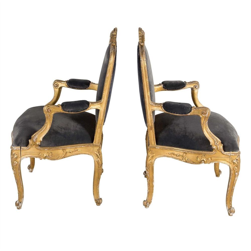 Pair of Swedish Open Armchairs CH4159039