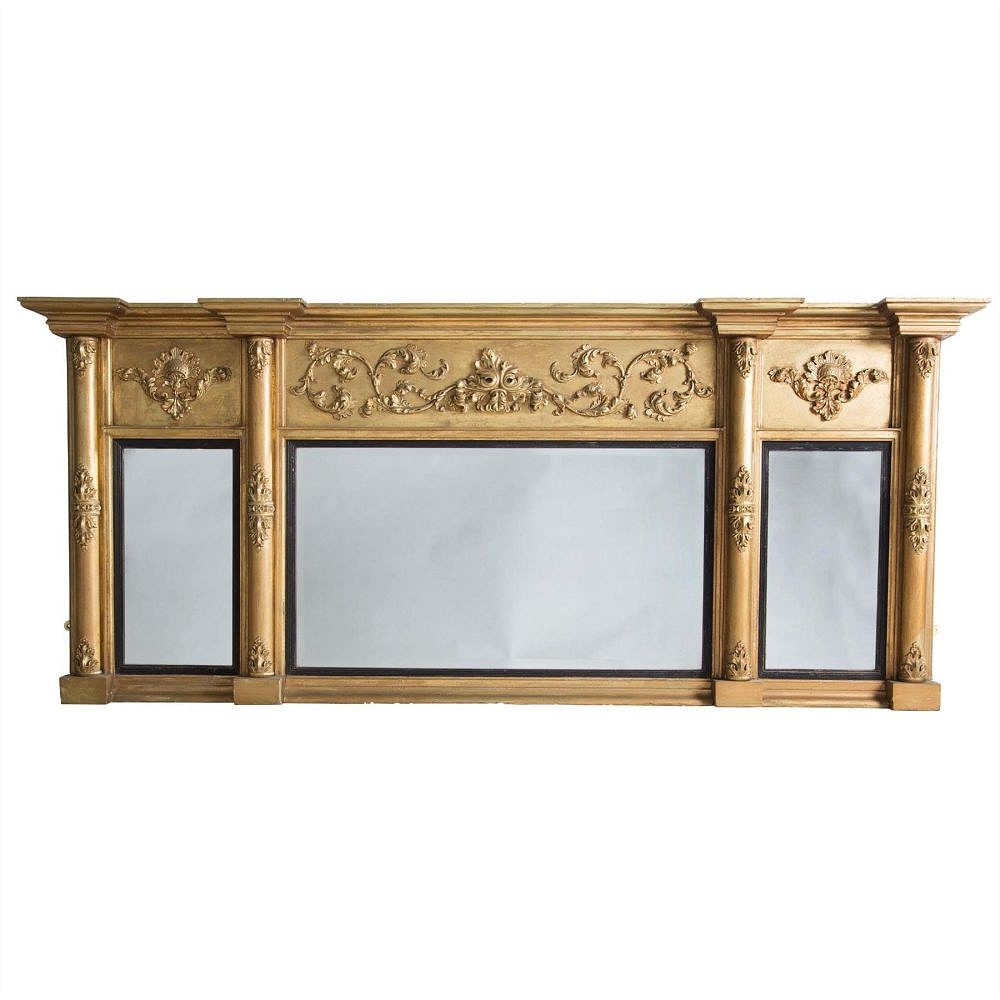 19th Century Gilt Overmantle Mirror MI036480