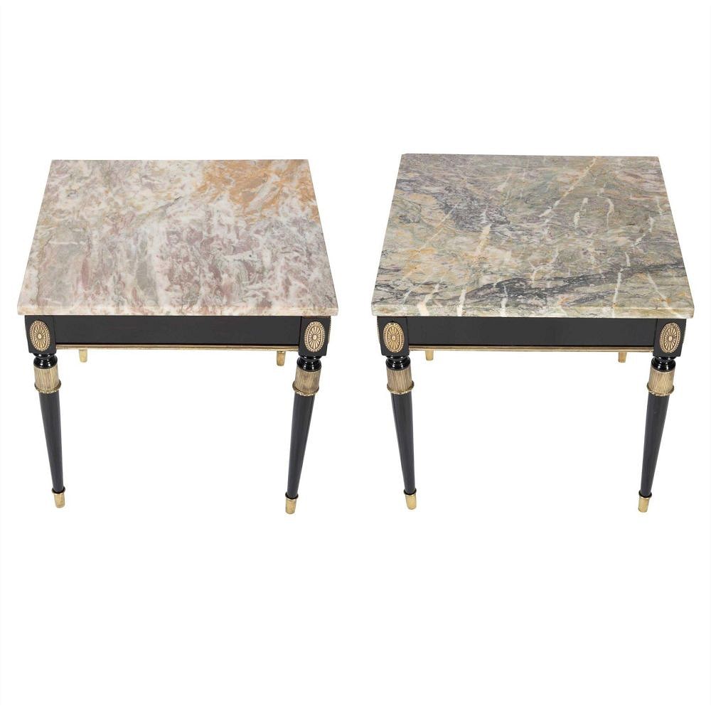 Pair Of French Ebonized Side Tables TS4512126