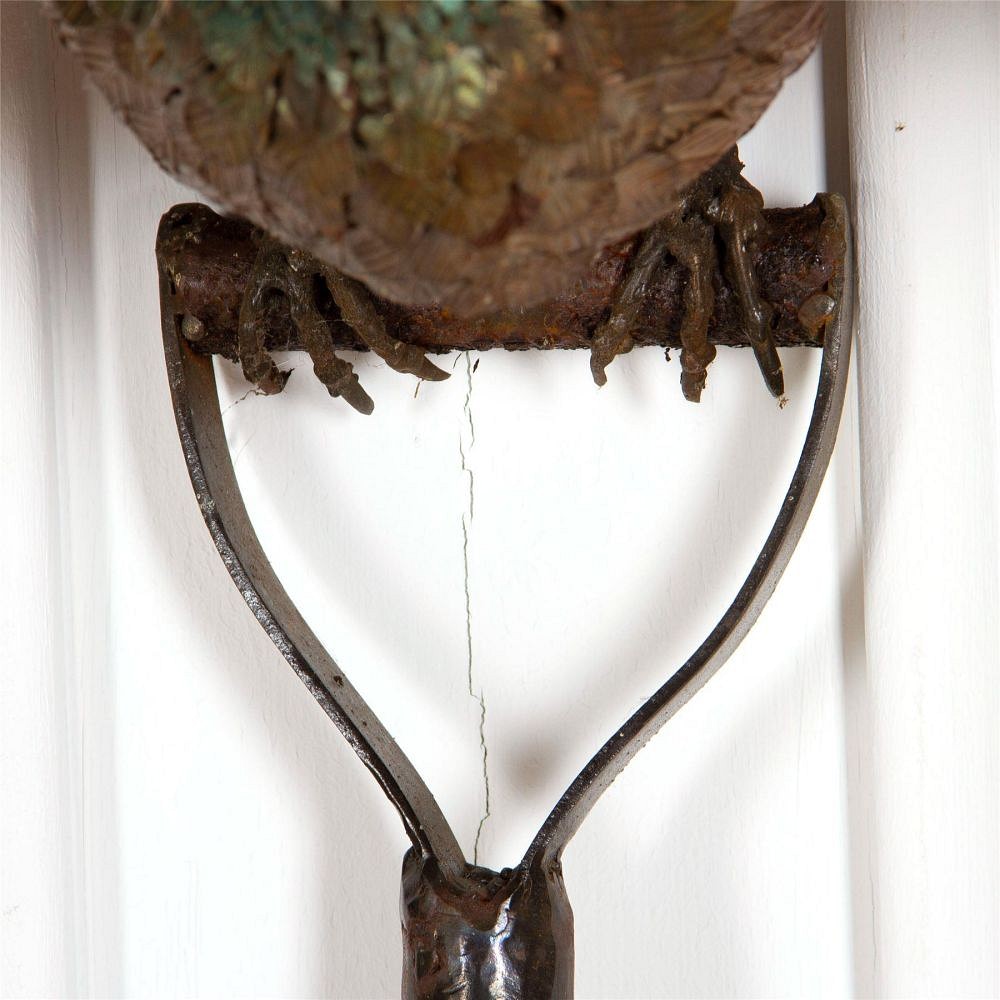 Contemporary Pheasant On A Spade Sculpture GA287286