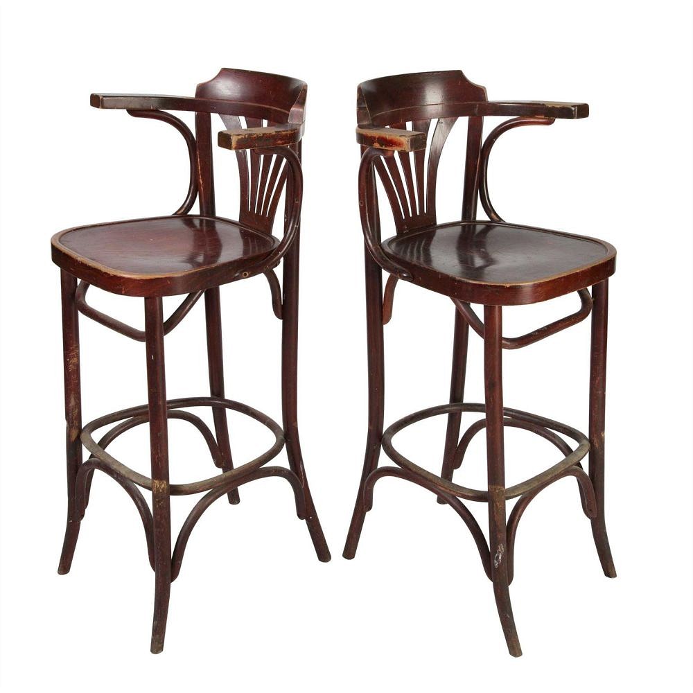 Pair of Bentwood Bar Stools ST5557732