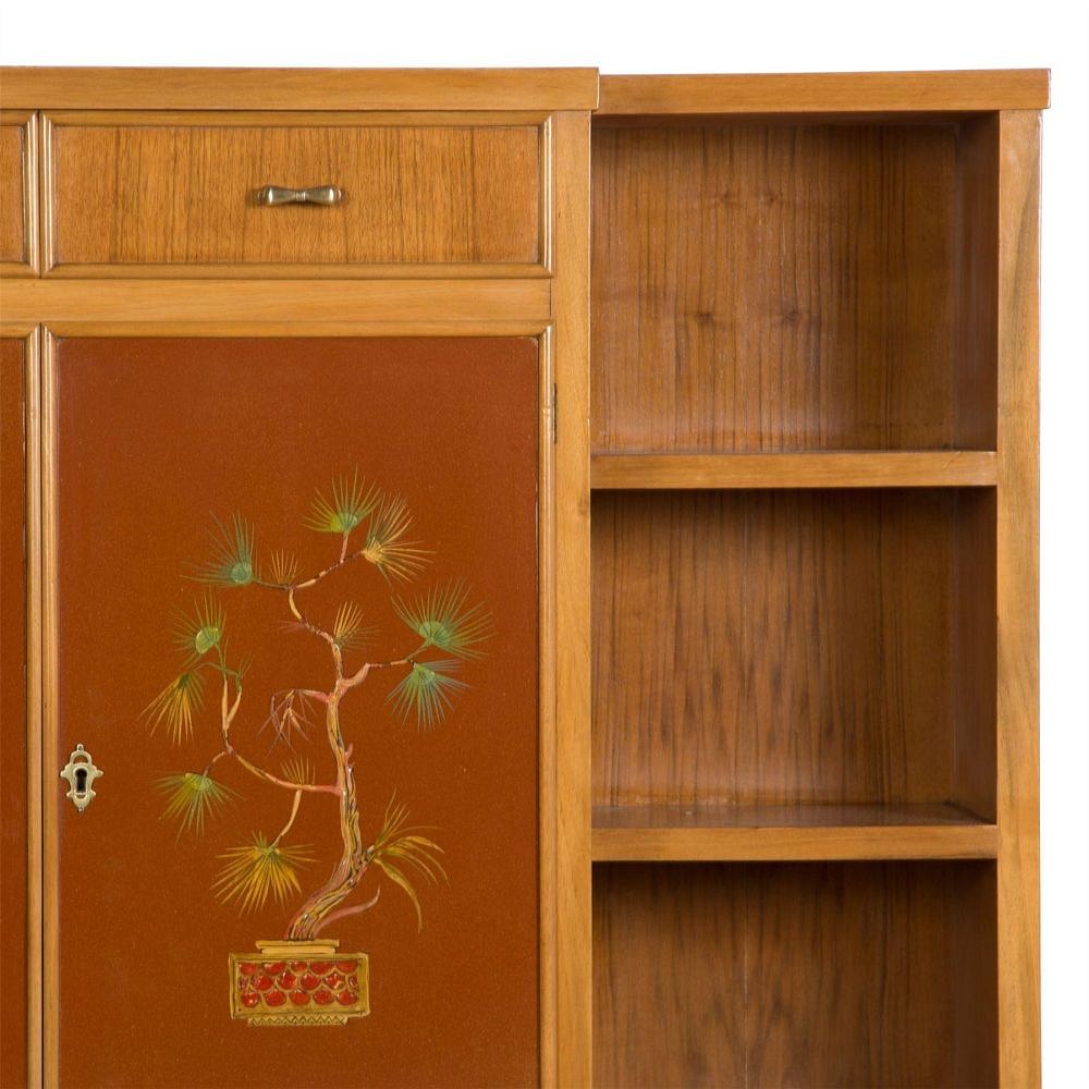 Pair of 20th Century Walnut Bookcases BK5258203