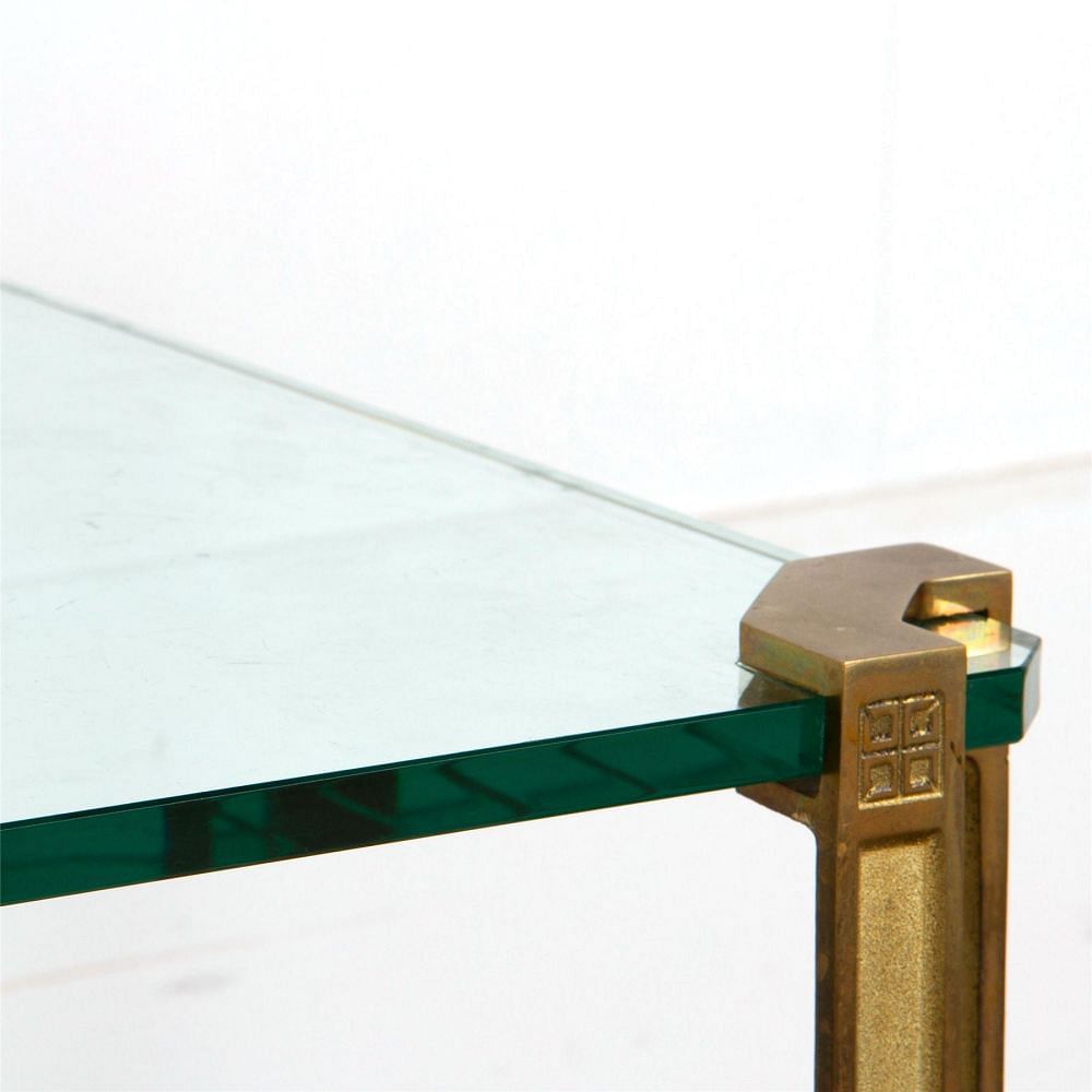 Pair of Brass and Glass Tables by Peter Ghyczy CO307531