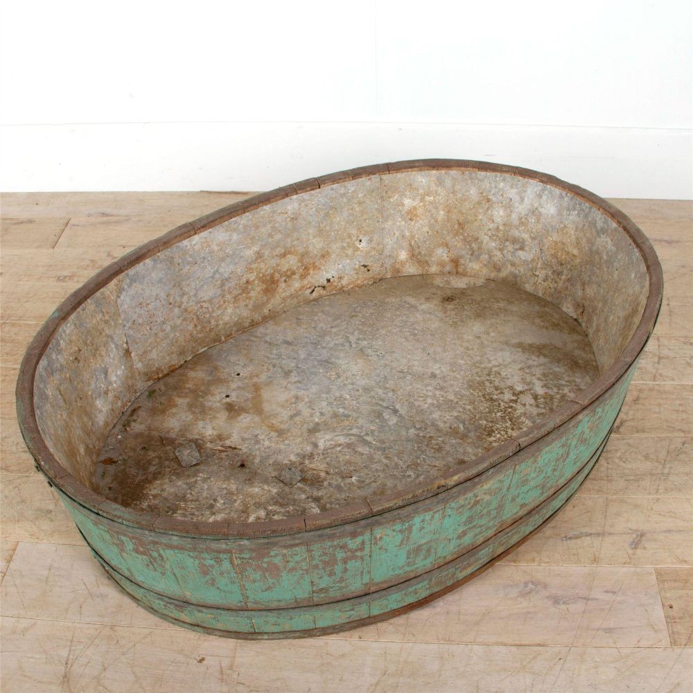 French Wooden Zinc Lined Planter GA287289