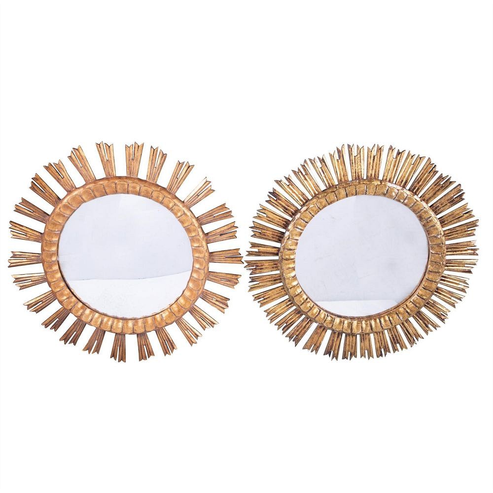 Set of Eight Spanish Sunburst Mirrors MI4559388