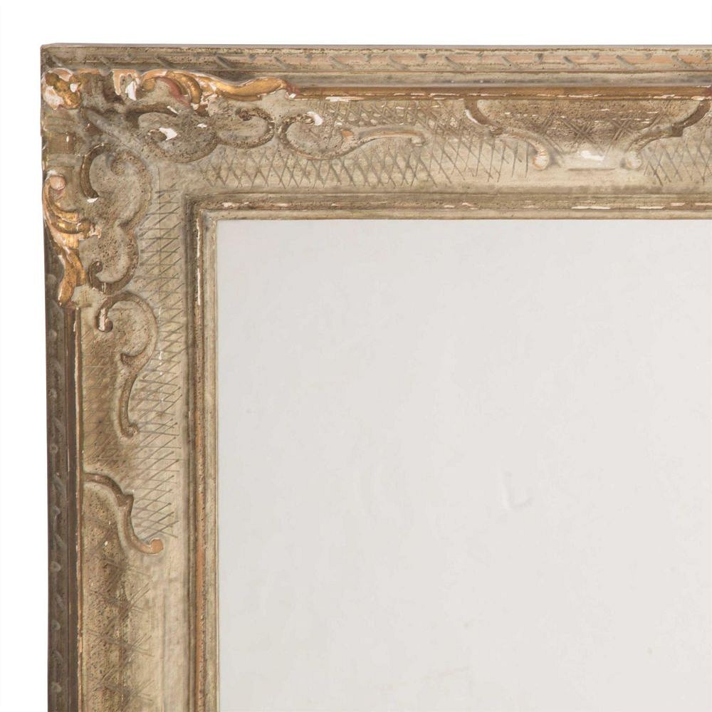 Large Mirrored 19th Century Carved Frame MI1559011