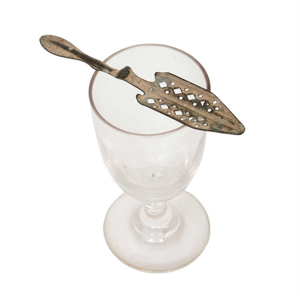 Pair of French Absinthe Glasses and Spoons DA4413112