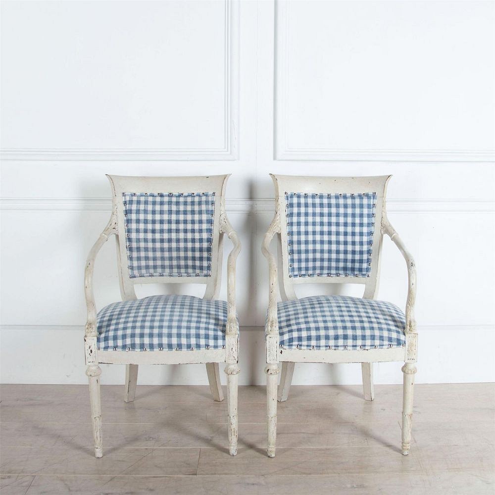 Pair of Painted Italian Armchairs CH9060456