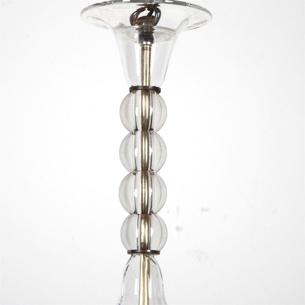 1970's Italian Six Arm Glass Chandelier LC2162114