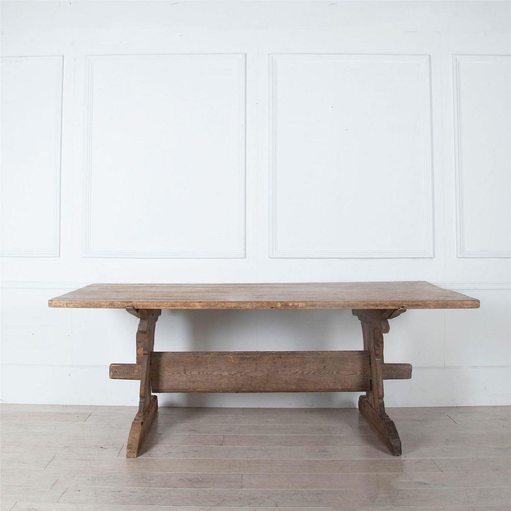 19th Century Farmhouse Trestle Table TD1161091