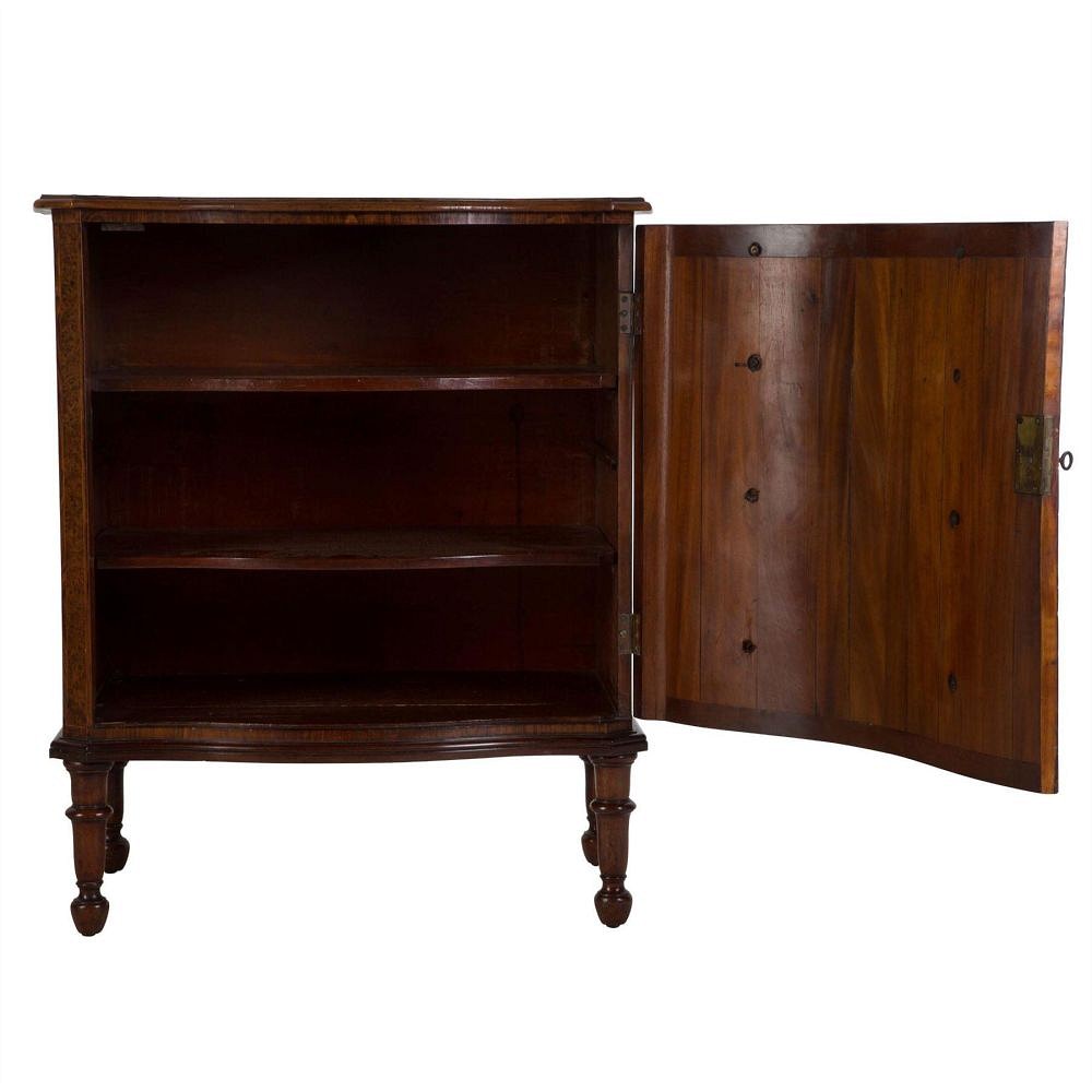 George III Mahogany Serpentine Side Cabinet BK036463