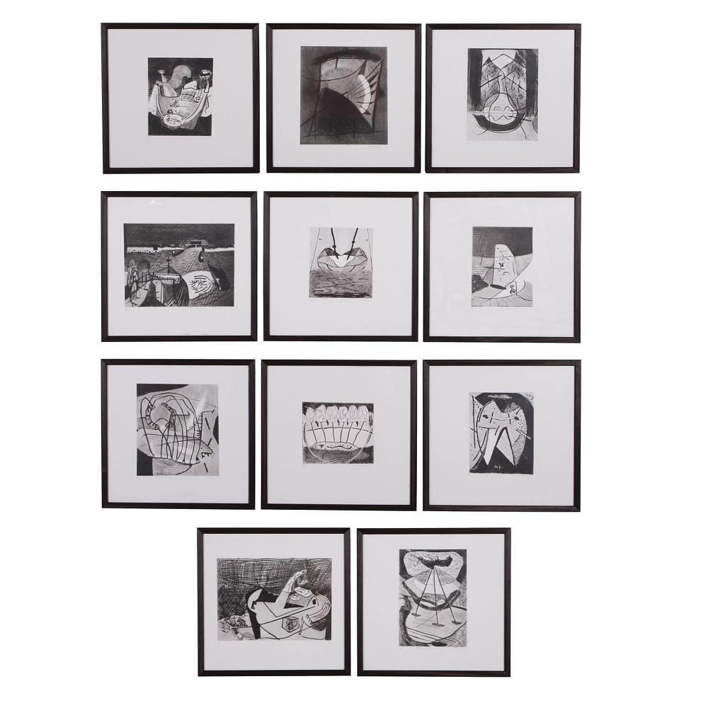 Set of Eleven A/P Engravings by N. Hilton WD9057840
