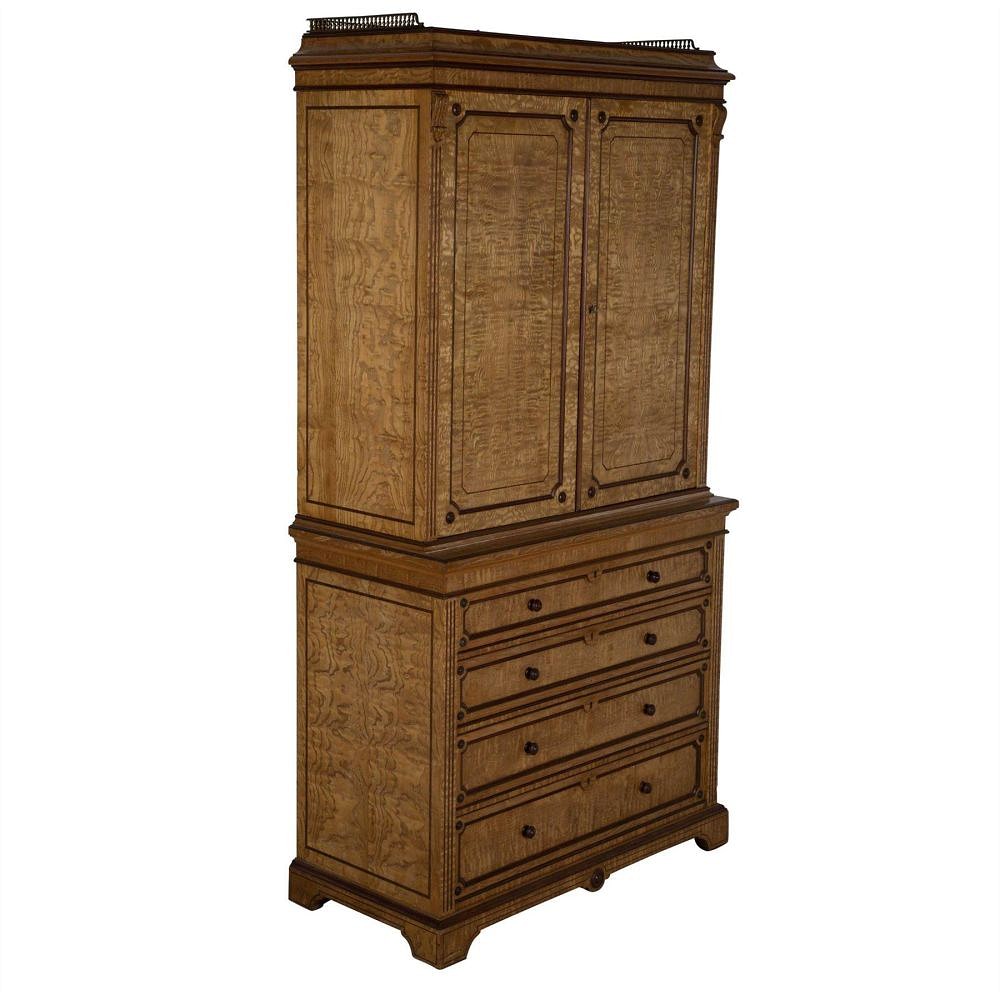 19th Century Hungarian Ash Cupboard CU105126