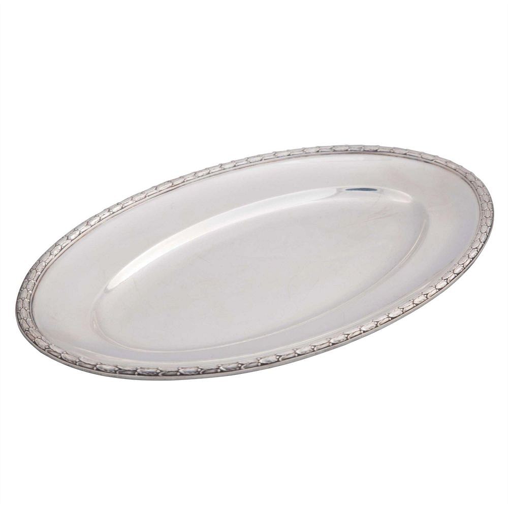 Oval Laurel Wreath Rimmed Platter DA5858841