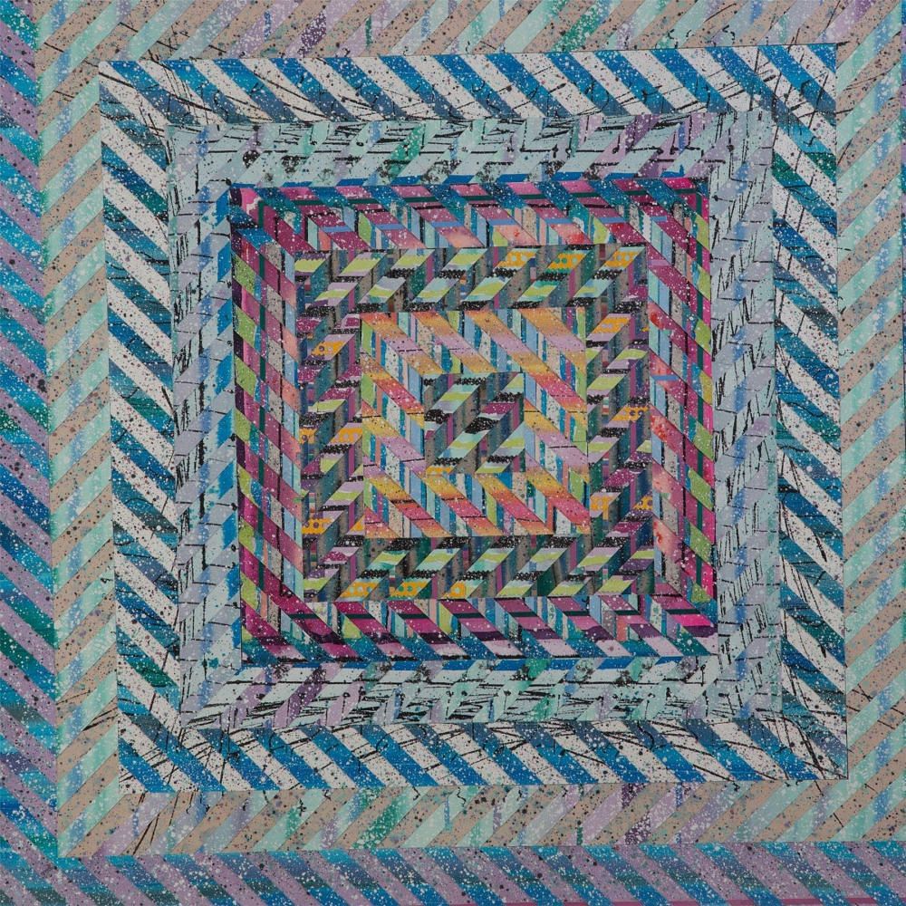Large Abstract Collage by Mark Templeton WD3055860