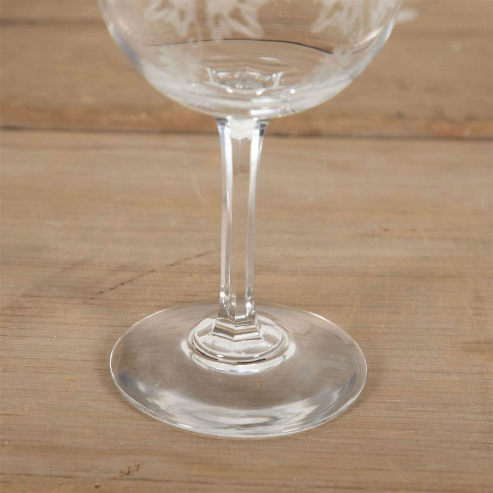 Ten 19th Century Baccarat Etched Wine Glasses DA5860931