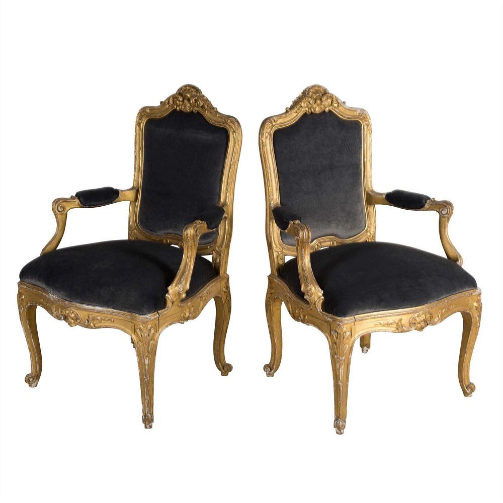 Pair of Swedish Open Armchairs CH4159039