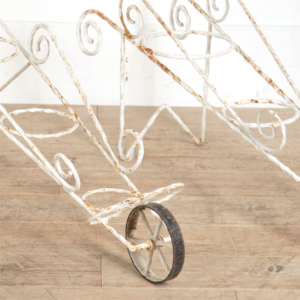 Matched Pair of Wheeled Planters GA307327