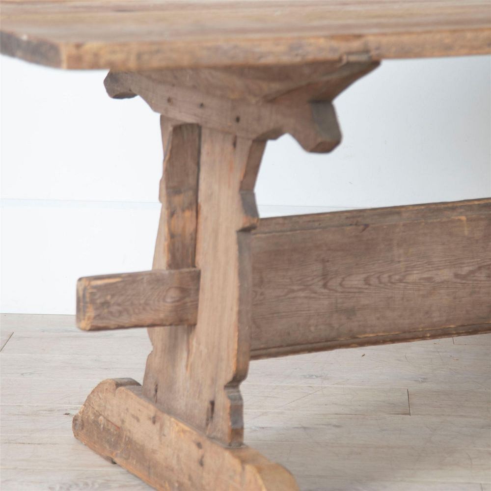 19th Century Farmhouse Trestle Table TD1161091