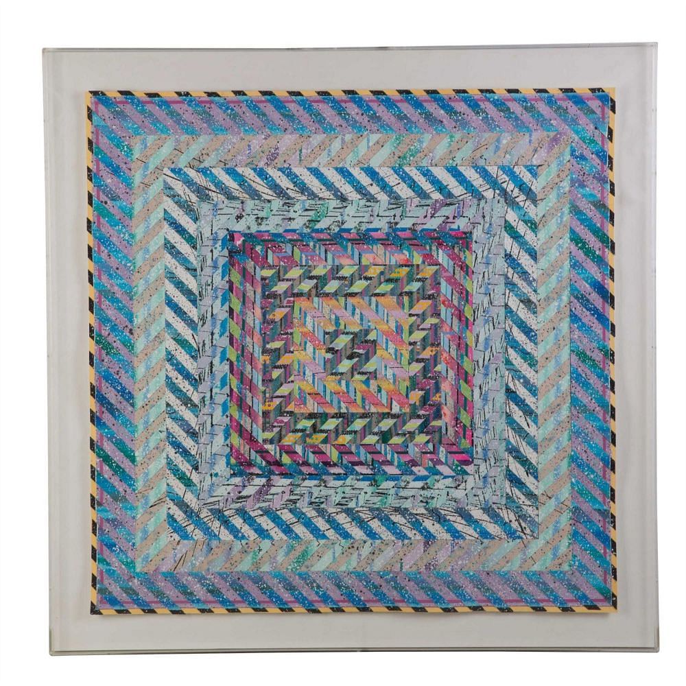 Large Abstract Collage by Mark Templeton WD3055860