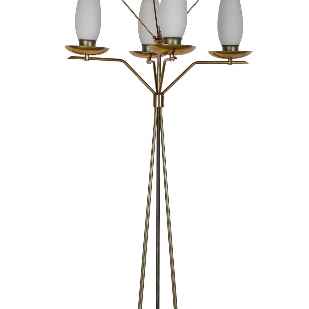 Italian Metal and Brass Floor Lamp LF3055859