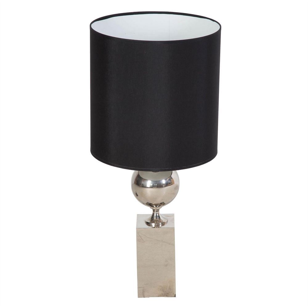 Nickel Plated Table Lamp by Philippe Barbier LT308943