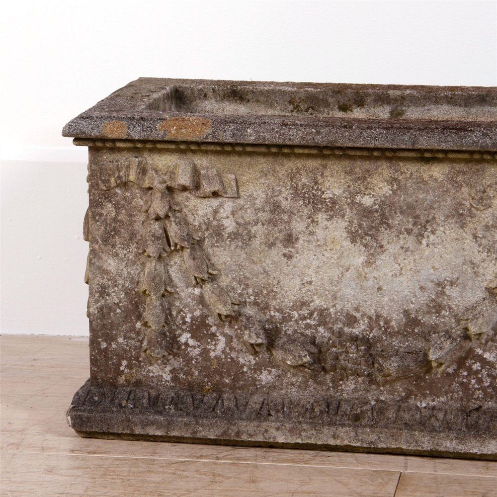 Large Classical Weathered Stone Planter GA0961991