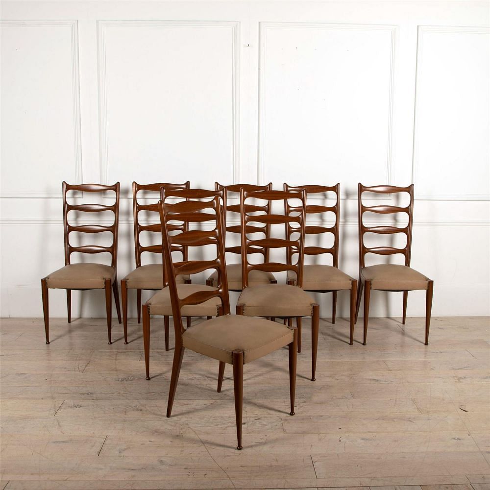 Eight Dining Chairs by Paolo Buffa CD4861832